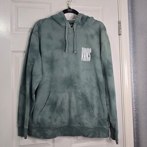 Vans Men's Green Tie-Dye Hoodie Sweatshirt